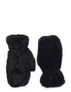 Mittens Fake Fur Accessories Gloves & Mittens Mittens Black Lindex