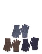 Magic Gloves Knit 3-Pack Accessories Gloves & Mittens Gloves Navy Minymo