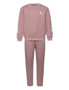 Hmlventi Tracksuit Sport Sweatsuits Pink Hummel