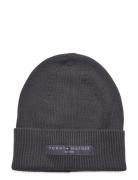 Th Foundation Cotton Beanie Accessories Headwear Beanies Grey Tommy Hilfiger