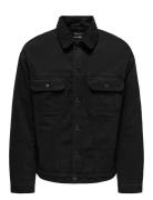 Onswilson Sherpa Blk 0971 Dnm Jacket Jakke Denimjakke Black ONLY & SONS