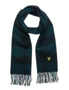 Check Lambswool Scarf Accessories Scarves Winter Scarves Green Lyle & Scott