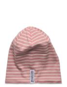 Topline Fleece Cap Pink/Offwhite 06 M 5-6 Year Accessories Headwear Hats Baby Hats Pink Geggamoja