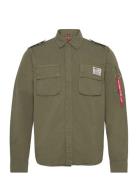 Urban Military Shirt Designers Overshirts Khaki Green Alpha Industries