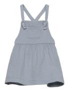 Short Cotton Pinafore Dress Dresses & Skirts Dresses Casual Dresses Sleeveless Casual Dresses Blue Mango