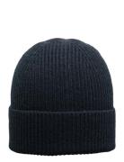 Slhmason Merino Wool Beanie Accessories Headwear Beanies Navy Selected Homme