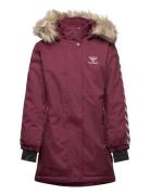 Hmlleaf Tex Coat Parka Jakke Burgundy Hummel