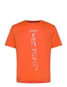 Agr Shirt Sport T-Kortærmet Skjorte Orange Adidas Terrex