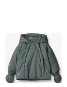 Puffer Jacket Morgen Foret Jakke Navy Wheat