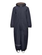 Snow Suit Solid Outerwear Coveralls Snow-ski Coveralls & Sets Navy Mikk-line