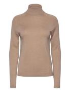 Bs Valeria Regular Fit Knitwear Tops Knitwear Turtleneck Beige Bruun & Stengade