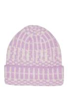 Kogkimora Pattern Beanie Acc Accessories Headwear Hats Beanie Purple Kids Only