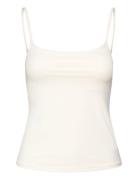 Cotton Shirt With Stud Detail Tops T-shirts & Tops Sleeveless White Mango