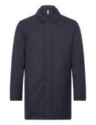 Melange Padded Mac Outerwear Rainwear Rain Coats Navy Hackett London