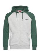 Essential Baseball Ziphood Tops Sweatshirts & Hoodies Hoodies Grey Superdry