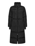 Pebble Drawstring Coat Foret Jakke Black Röhnisch