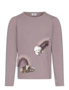 Hcalma - T-Shirt Tops T-shirts Long-sleeved T-Skjorte Purple Hust & Claire