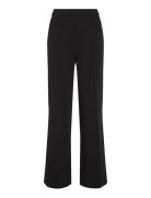 Technical Knit Wide Leg Pant Bottoms Trousers Wide Leg Black Calvin Klein