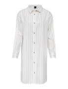 Pilen Yarndyed Flannel Night Shirt Pyjamas Nattøj White Høie Of Scandinavia