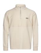 Elliot Half Zip Tops Sweatshirts & Hoodies Sweatshirts Cream Clean Cut Copenhagen