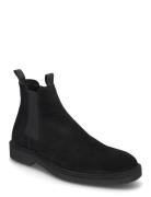 Biaerik Chelsea Boot Oily Suede# Støvlet Chelsea Boot Black Bianco