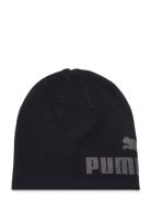 Ess No 1 Logo Cuffless Beanie Jr Accessories Headwear Hats Beanie Black PUMA