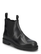 Biajeff Chelsea Boot Tumbled Leather Støvlet Chelsea Boot Black Bianco