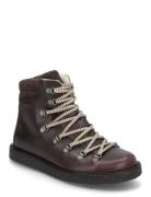 Boots - Flat - With Laces Shoes Boots Ankle Boots Laced Boots Brown ANGULUS