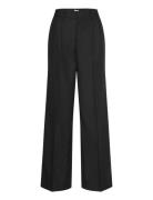 Wynne Double Pleat Trousers Bottoms Trousers Suitpants Black Twist & Tango