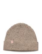 Beanie Melange Accessories Headwear Beanies Beige Revolution