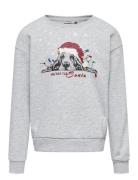 Kogyda Xmas Life L/S O-Neck Box Swt Tops Sweatshirts & Hoodies Sweatshirts Grey Kids Only