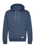 Jacquard Terry Hoodie Tops Sweatshirts & Hoodies Hoodies Navy Scotch & Soda