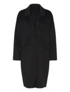 Coat Uldfrakke Frakke Black United Colors Of Benetton