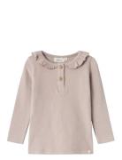 Nmfthoro Hou Ls Slim Top Lil Tops T-shirts Long-sleeved T-Skjorte Pink Lil'Atelier