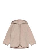 Jacket Ears Cotton Fleece  Outerwear Fleece Outerwear Fleece Jackets Cream Huttelihut