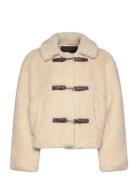 Alex Faux Fur Jacket Outerwear Faux Fur Cream French Connection