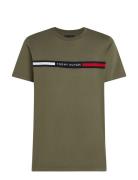 Hilfiger Chest Insert Tee Tops T-Kortærmet Skjorte Green Tommy Hilfiger