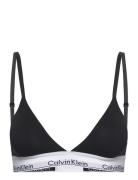 Lightly Lined Triangle Lingerie Bras & Tops Soft Bras Bralette Black Calvin Klein