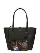 Faux-Leather Large Reversible Tote Bag Shopper Taske Black Lauren Ralph Lauren