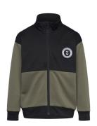 Hmlodin Zip Jacket Tops Sweatshirts & Hoodies Sweatshirts Khaki Green Hummel