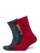 Polo Bear Trouser Sock 3-Pack Gift Set Lingerie Socks Regular Socks Red Polo Ralph Lauren