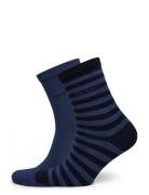 Stripe Socks 2-Pack Socks & Tights Socks Navy GANT