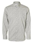 Slhslim-Performance Aop Shirt Ls Tops Shirts Casual Multi/patterned Selected Homme