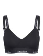 Lght Lined Bralette  Lingerie Bras & Tops Soft Bras Tank Top Bras Black Calvin Klein