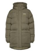 W Aurora Parka Sport Jackets Padded Jacket Green Helly Hansen