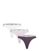 3 Pack Thong  G-streng Undertøj Purple Calvin Klein