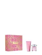 Gift Set Bright Crystal Edt + Body Lotion Parfume Sæt Nude Versace Fragrance