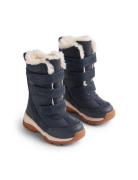 Winterboot Airy Tex Vinterstøvler Med Burrebånd Navy Wheat