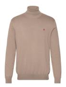 Turtleneck Viscose Sweater Tops Knitwear Turtlenecks Beige Scotch & Soda