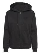 Tjw Reg S Flag Zip Thru Tops Sweatshirts & Hoodies Hoodies Black Tommy Jeans